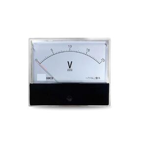 59C2 DC Voltmeter 10V 15V 20V 30V 50V 100V 150V 250V 300V 450V 500V 600V Pointer Meter 100 * 120mm Large 1Pcs(DC 20V) in Saudi Arabia