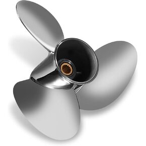 الدعائم الشبابية 16 × 18 1/2 استبدال OEM # 990C0-00810-185 مروحة القارب الخارجية من الفولاذ المقاوم للصدأ لمحركات سوزوكي 150-300 حصان 16 ضياء × 18.5 دعامة 15 سنًا RH in Kuwait