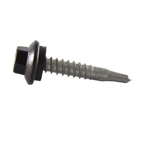 Metal Depot Orange Light Stone Purlin & Framing Screw #12 x 1-1/4 Self-Tapping Roofing Fastener, EPDM Washer, 5/16 Hex Head, 250-Piece Painted Carbon Steel Screws in Saudi Arabia