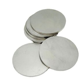 Metal Plate,5PCS Stainless Steel Round Plate,0.4mm Thickness,Dia 50mm-200mm,Circular Sheet, in Kuwait