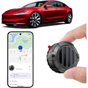 Mini GPS Tracker للمركبات - جهاز تعقب السيارات المغناطيسي ، Hidden | تتبع الوقت الحقيقي | لا توجد رسوم شهرية إضافية | عمر البطارية الطويل ، يعمل موقع Air Smart Car Locator مع Find My (iOS فقط) in Kuwait