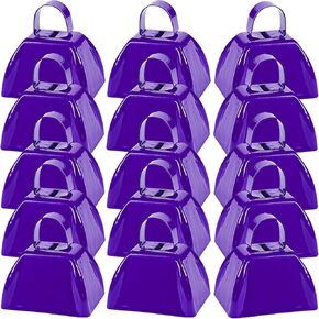 15 حزمة من أجراس البقر المعدنية الخضراء مقاس 7.62 سم ​​للأحداث الرياضية، جرس البقرة بصوت عالٍ مع مقابض، أجراس البقر الصغيرة ذات الجرس اليدوية لألعاب كرة القدم، وحفلات الزفاف، والمزرعة in Kuwait