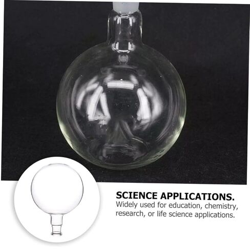 Zerodeko Single Neck Bottom Laboratory Flask Borosilicate Container for Distillation and Chemistry Experiments Lightweight Easy to Clean in Saudi Arabia