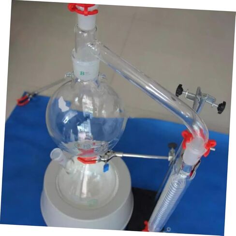 Zerodeko Single Neck Bottom Laboratory Flask Borosilicate Container for Distillation and Chemistry Experiments Lightweight Easy to Clean in Saudi Arabia