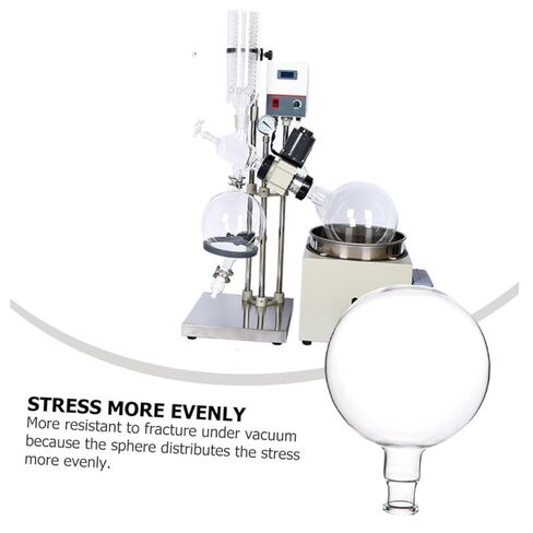 Zerodeko Single Neck Bottom Laboratory Flask Borosilicate Container for Distillation and Chemistry Experiments Lightweight Easy to Clean in Saudi Arabia