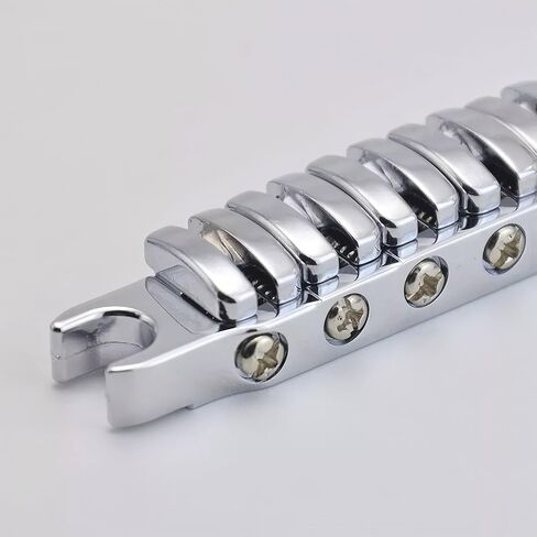 QINGFAN Change Guitar Bridge Tailpiece Electric Guitar Bridge Top Hanging String Individual Saddles for 52mm String Space in Saudi Arabia