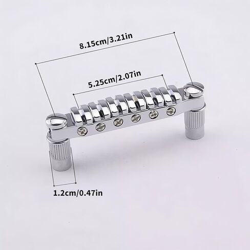 QINGFAN Change Guitar Bridge Tailpiece Electric Guitar Bridge Top Hanging String Individual Saddles for 52mm String Space in Saudi Arabia