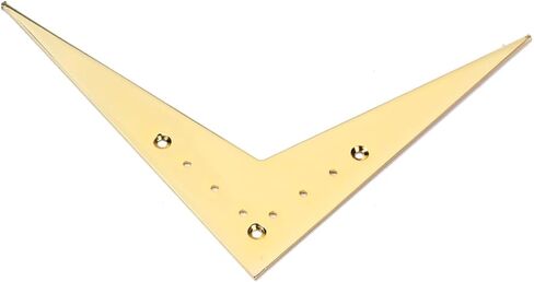 Toddmomy String V Style Guitar Bridge Tailpiece Gold Durable Construction Easy Installation Compatible with Flying V Guitar Parts Replacement for Guitarists in Saudi Arabia