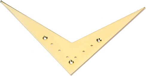 Toddmomy String Vee Style Guitar Bridge Tailpiece Gold Replacement for Flying Easy Installation Sturdy Construction String Spacing Compatible Accessories in Saudi Arabia