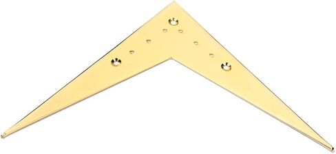 Toddmomy String Vee Style Guitar Bridge Tailpiece Gold Replacement for Flying Easy Installation Sturdy Construction String Spacing Compatible Accessories in Saudi Arabia
