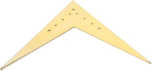 Toddmomy String Vee Style Guitar Bridge Tailpiece Gold Replacement for Flying Easy Installation Sturdy Construction String Spacing Compatible Accessories in Saudi Arabia