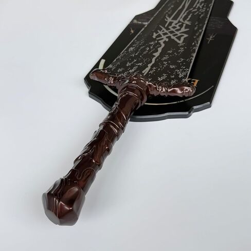 Sword Valley Velsor and Gustave's Simoso with Display Panel - Elegant Carved Ornamental Blade - Stainless Steel Construction | 119cm/46.85" Length | Engraved Symbols | for Wall Display & Collection in Kuwait