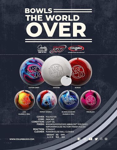 كرة بولينج كولومبيا 300 وايت دوت دايموند (13) in Kuwait