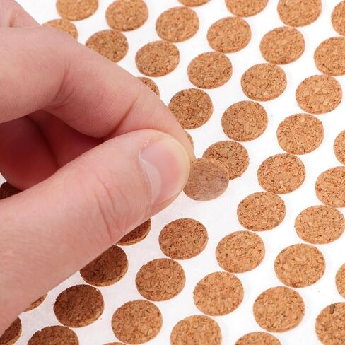 Angoily 2000Pcs Self Adhesive Cork Bumper Pads for Cabinet Doors and Furniture Noise Dampening Scratch Protection 0 39 Inch Cork Circles Eco-Friendly Easy Installation in Saudi Arabia