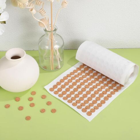 Angoily 2000Pcs Self Adhesive Cork Bumper Pads for Cabinet Doors and Furniture Noise Dampening Scratch Protection 0 39 Inch Cork Circles Eco-Friendly Easy Installation in Saudi Arabia