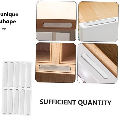 20pcs Silicone Bumper Strips for Cabinets and Glass Tabletops Anti-Slip Pads for Baby Safety Adhesive Door Protectors for Furniture in Saudi Arabia
