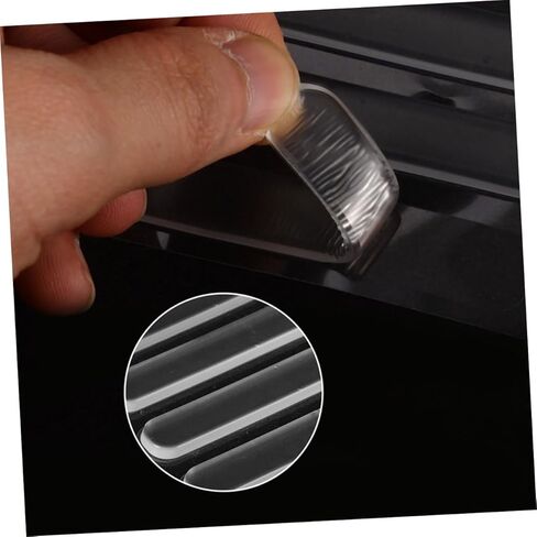 20pcs Silicone Bumper Strips for Cabinets and Glass Tabletops Anti-Slip Pads for Baby Safety Adhesive Door Protectors for Furniture in Saudi Arabia