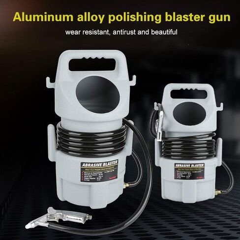 Jeffergarden Sand Blasting Kit with Portable Pneumatic Aluminum Alloy Polishing Abrasive Blasting Operations, Efficiently Remove Paint, Scale with Hose for Sandblasting in Saudi Arabia