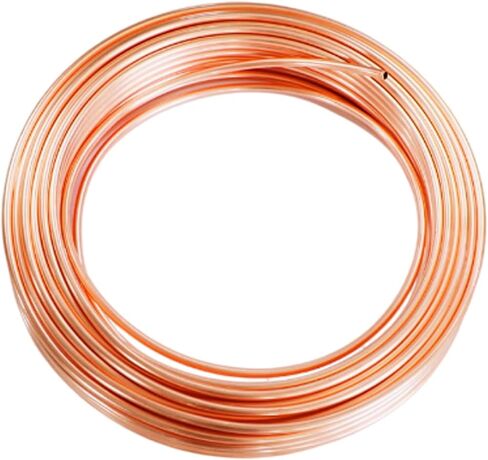 OD 6mm x ID 4mm, 99.9% Copper Tube, OD 6Mm, ID 3-5Mm, Length 1M, T2 Pure Copper Tubes for Air Conditioners, DIY Projects, Refrigerators in Kuwait