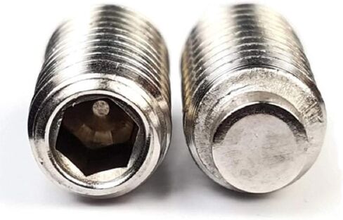 #10-32 Socket Set Screws Half Dog Point 18-8 Stainless Steel #10-32 x 1/4" Qty 25 in Kuwait