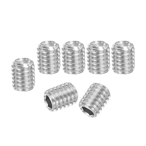 PATIKIL 100 Pcs Hex Socket Grub Screw, M3x8mm Flat Point Grub Bolt 304 Stainless Steel Head Socket Set Screws for Door Handles Light Fixture Repair in Saudi Arabia