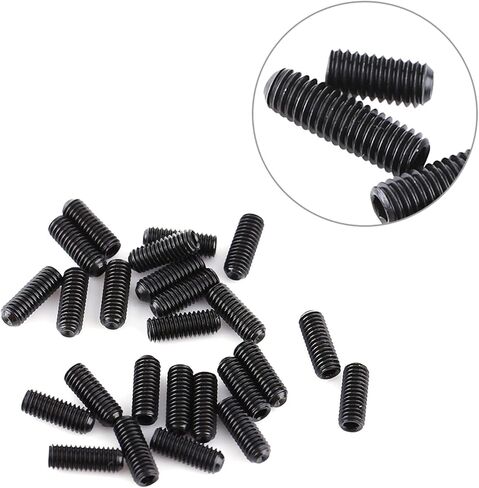 200 Pcs Set Screw Assortment Kit,M3 M4 M5 M6 M8 Black Stainless Steel Hex Allen Head Socket Cup Point Grub Screw Hex Allen Head Socket Set Screw Assortment Kit for Home in Kuwait