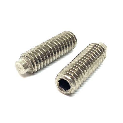 (25 Pieces) 1/4-20x3/8 Stainless Steel Half Dog Point Coarse Thread Allen Socket Set Screw in Saudi Arabia