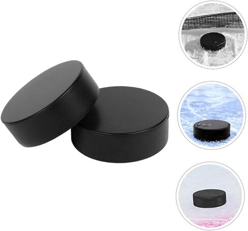 POPETPOP 2 قطعة هوكي الجليد الداخلي مادة البولي يوريثان المتينة للتدريب على الأسطح الملساء، تصميم مضغوط خفيف الوزن لسهولة الحمل لجميع الأعمار in Kuwait