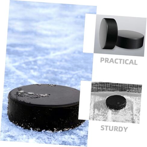 POPETPOP 2 قطعة هوكي الجليد الداخلي مادة البولي يوريثان المتينة للتدريب على الأسطح الملساء، تصميم مضغوط خفيف الوزن لسهولة الحمل لجميع الأعمار in Kuwait