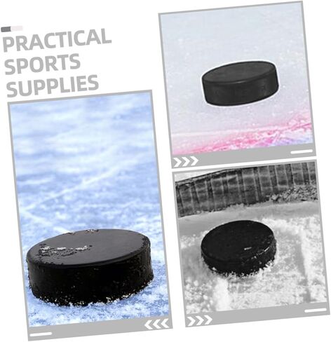 POPETPOP 2 قطعة هوكي الجليد الداخلي مادة البولي يوريثان المتينة للتدريب على الأسطح الملساء، تصميم مضغوط خفيف الوزن لسهولة الحمل لجميع الأعمار in Kuwait