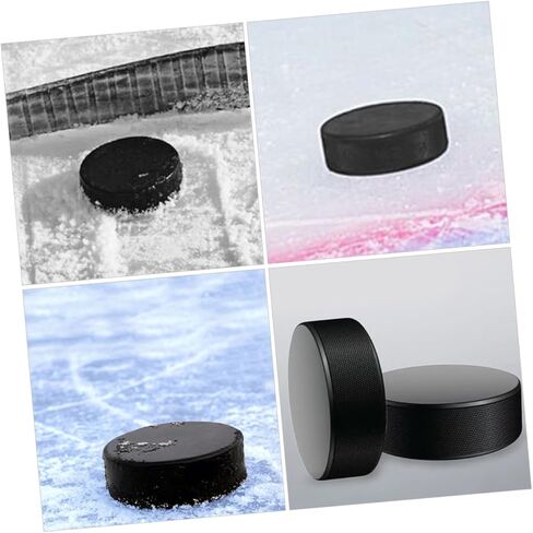 POPETPOP 2 قطعة هوكي الجليد الداخلي مادة البولي يوريثان المتينة للتدريب على الأسطح الملساء، تصميم مضغوط خفيف الوزن لسهولة الحمل لجميع الأعمار in Kuwait