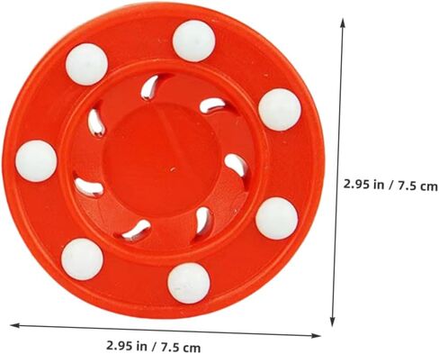 BESPORTBLE قطعتان من كرات الهوكي الدوارة للاستخدام الداخلي والخارجي، كرات تدريب منخفضة الارتداد لممارسة هوكي الشوارع، مادة مطاطية قوية لأداء مثالي in Kuwait