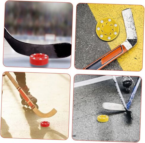 BESPORTBLE قطعتان من كرات الهوكي الدوارة للاستخدام الداخلي والخارجي، كرات تدريب منخفضة الارتداد لممارسة هوكي الشوارع، مادة مطاطية قوية لأداء مثالي in Kuwait