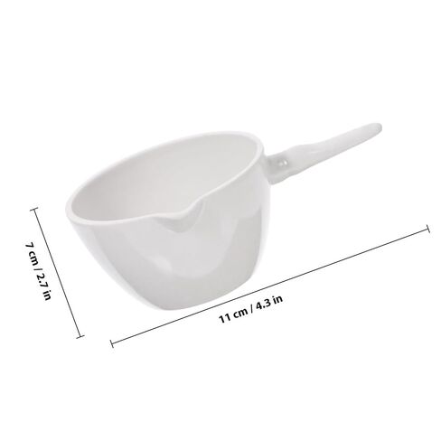 2 قطعة طبق تبخير مستدير من البورسلين بمقبض 70 مللي حوض التبخر المختبري لوازم تبخير العلوم للاستخدام المدرسي والصناعي in Kuwait