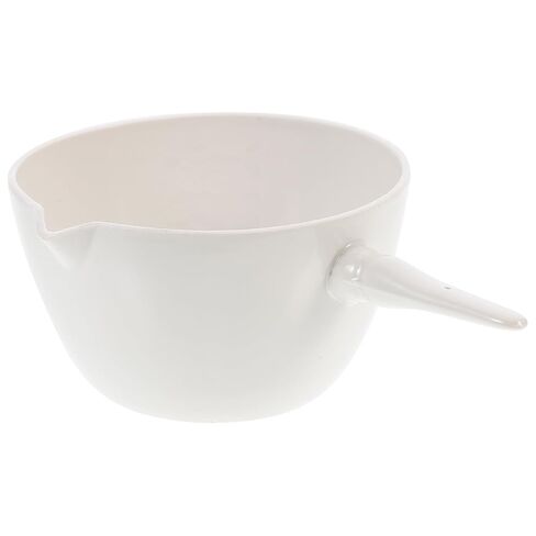 حوض تبخير مستدير من السيراميك بمقبض 300 مللي طبق تبخير مختبري وعاء تبخير علمي للاستخدام في المدرسة والمختبر in Kuwait