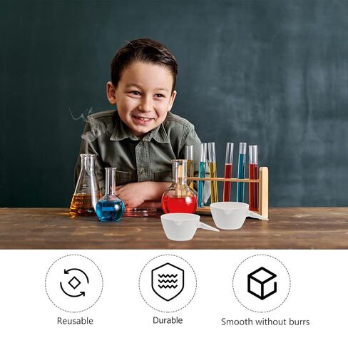 حوض تبخير مستدير من السيراميك بمقبض 300 مللي طبق تبخير مختبري وعاء تبخير علمي للاستخدام في المدرسة والمختبر in Kuwait