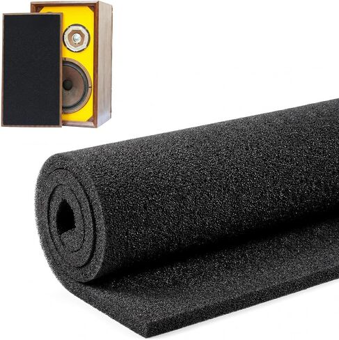 9 ملم مكبر صوت شواية إسفنجية 39 بوصة × 78 بوصة (100 × 200 سم) ورقة رغوة صوتية عالية الكثافة قابلة للقطع غطاء شواية سماعات صوتية احترافية ومضخم صوت DJ in Kuwait