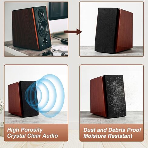 9 ملم مكبر صوت شواية إسفنجية 39 بوصة × 78 بوصة (100 × 200 سم) ورقة رغوة صوتية عالية الكثافة قابلة للقطع غطاء شواية سماعات صوتية احترافية ومضخم صوت DJ in Kuwait