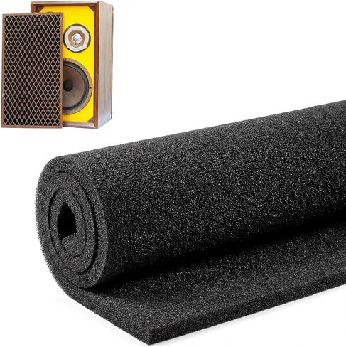 9 ملم مكبر صوت شواية إسفنجية 39 بوصة × 78 بوصة (100 × 200 سم) ورقة رغوة صوتية عالية الكثافة قابلة للقطع غطاء شواية سماعات صوتية احترافية ومضخم صوت DJ in Kuwait