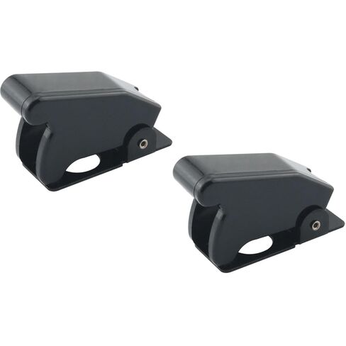 2pcs Black 47mm*28mm Plastic Toggle Safety Lever Switch Cover Protective Cover for Mechanical Equipment and Marine Instruments in Saudi Arabia