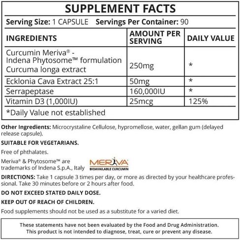 Serranol | Health & Recovery Enzyme Supplement | 90 Caps in Saudi Arabia