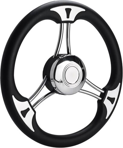 NovelBee 13.5" Boat Steering Wheel,3 Spoke Marine Steering Wheel for Yacht Boat in Saudi Arabia