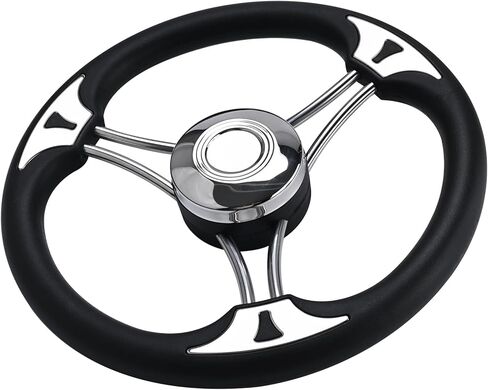 NovelBee 13.5" Boat Steering Wheel,3 Spoke Marine Steering Wheel for Yacht Boat in Saudi Arabia