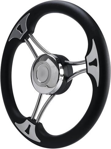 NovelBee 13.5" Boat Steering Wheel,3 Spoke Marine Steering Wheel for Yacht Boat in Saudi Arabia