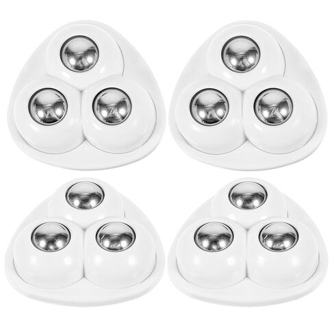 Zerodeko 4pcs Self Adhesive Swivel Casters Small Sticky Ball Bearing Wheels for Appliance Storage Bin Furniture Moving Base Replacement in Saudi Arabia