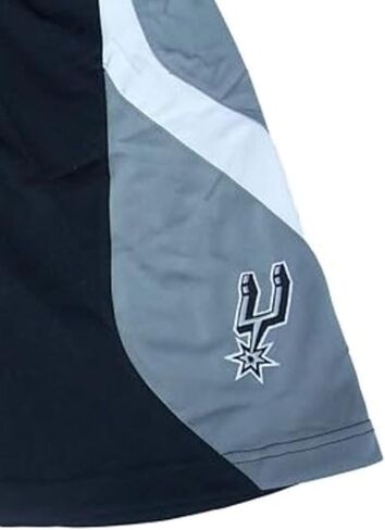 VF San Antonio Spurs Youth Boys Performance Shorts Front Pockets - Black in Saudi Arabia