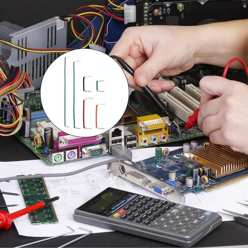 طقم أسلاك توصيل لوحة الخبز 840 قطعة، كابلات خط توصيل لوحة توصيل PCB، 14 فتحة 2-125 مم مجموعة أسلاك لوحة توصيل مرنة بدون لحام، تشكيلة أسلاك لوحة دوائر كهربائية in Saudi Arabia