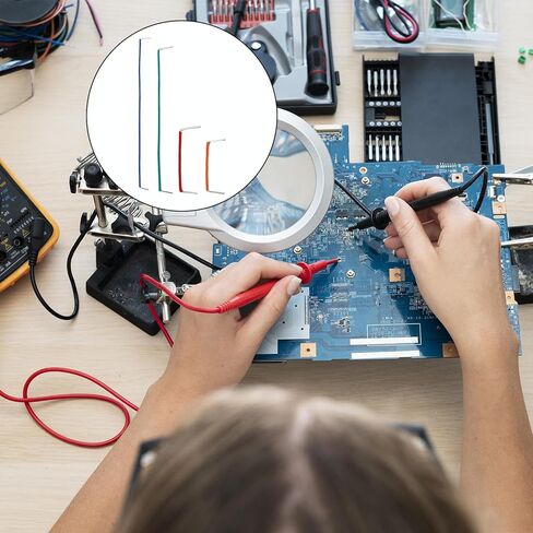 طقم أسلاك توصيل لوحة الخبز 840 قطعة، كابلات خط توصيل لوحة توصيل PCB، 14 فتحة 2-125 مم مجموعة أسلاك لوحة توصيل مرنة بدون لحام، تشكيلة أسلاك لوحة دوائر كهربائية in Saudi Arabia