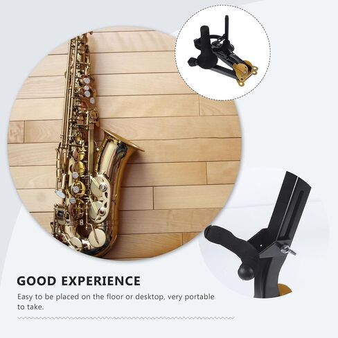 FAVOMOTO Foldable Alto and Tenor Saxophone Holder with Flute and Clarinet Stands, Portable Saxophone Rack for Music Practice and Performances in Saudi Arabia