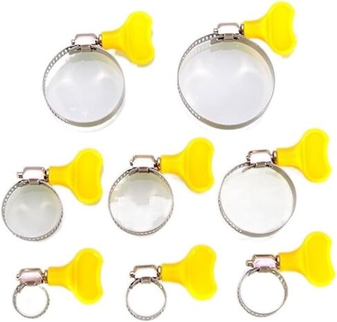 Clamps,Hose Clamps, 10pcs Hose Clamp Adjustable Stainless Steel Pipe Clamps With Handle Worm Gear Tightening Cable Tube Fastener Tool in Saudi Arabia